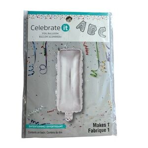 Celebrate it Foil Balloon Silver